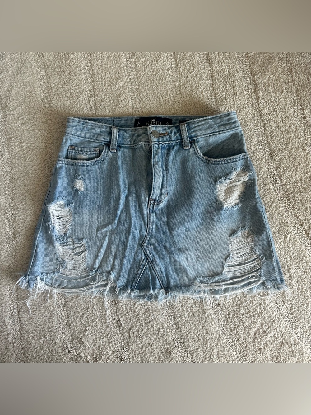 Hollister Women’s High Rise Distressed Skirt